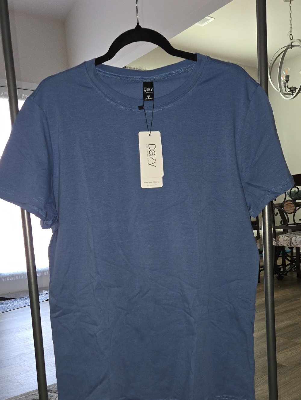 BRAND NEW - DAZY Women’s Blue Short Sleeve Crew Tee